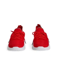 Bieganie, Ćwiczenia I Trening^Royalfashion Damskie materiałowe buty sportowe Rinsel czerwony