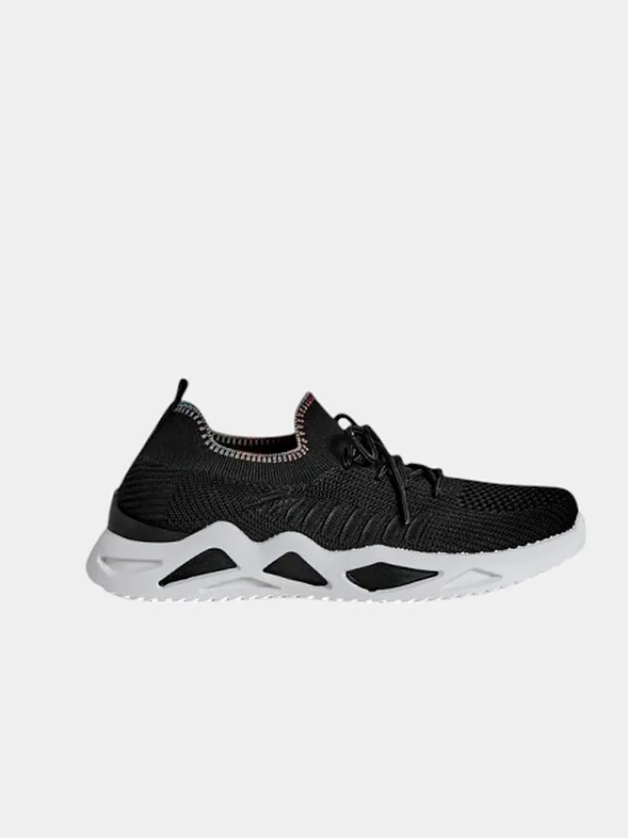 Bieganie, Ćwiczenia I Trening^Royalfashion Damskie materiałowe buty sportowe Rinsel czarny