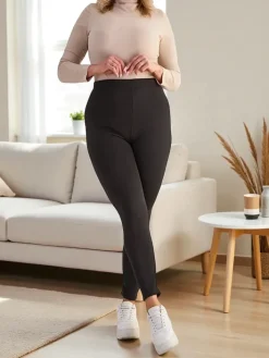 Legginsy / Tregginsy|Plus Size^Royalfashion Damskie ocieplane spodnie typu tregginsy PLUS SIZE czarny