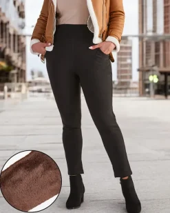 Legginsy / Tregginsy|Plus Size^Royalfashion Damskie ocieplane spodnie typu tregginsy PLUS SIZE czarny