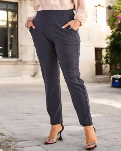 Legginsy / Tregginsy|Plus Size^Royalfashion Damskie ocieplane tregginsy w kropki PLUS SIZE Ecru