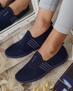 Półbuty^Royalfashion Damskie półbuty Sefella Granatowy