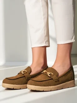 Półbuty^Royalfashion Damskie półbuty z ozdobą na nosku Fifon zielony