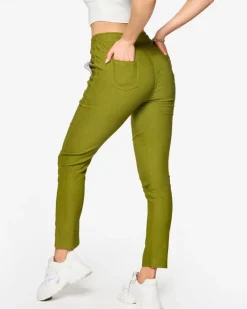 Plus Size|Spodnie Materiałowe^Royalfashion Damskie proste spodnie materiałowe w kolorze m PLUS SIZE zielony