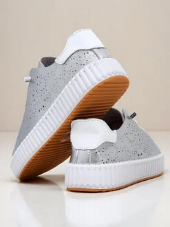 Sneakersy|Sportowe^Royalfashion Damskie sneakersy ażurowe Luna Lace biały