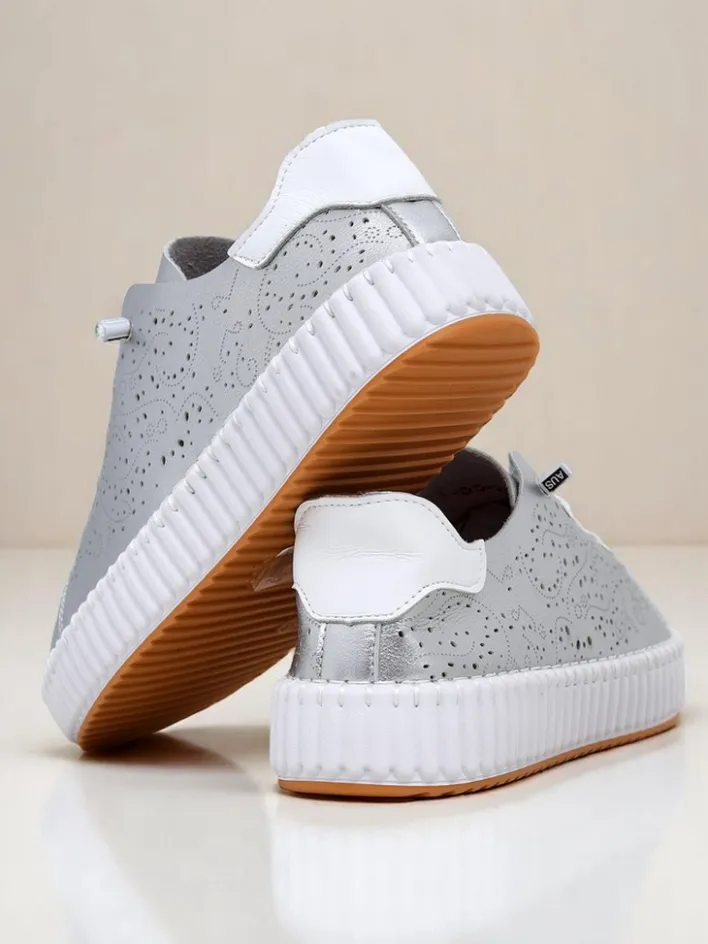 Sneakersy|Sportowe^Royalfashion Damskie sneakersy ażurowe Luna Lace biały