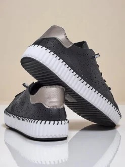 Sportowe|Sneakersy^Royalfashion Damskie sneakersy ażurowe Luna Lace biały