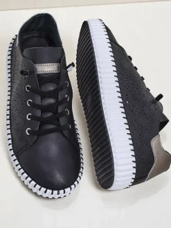 Sportowe|Sneakersy^Royalfashion Damskie sneakersy ażurowe Luna Lace biały