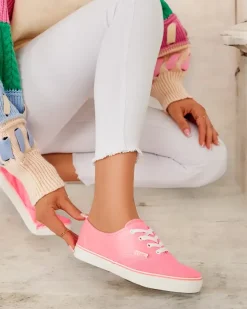 Trampki^Royalfashion Damskie tenisówki Lotiope różowy