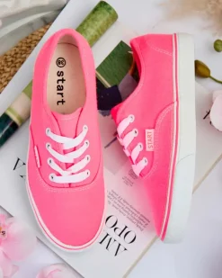 Trampki^Royalfashion Damskie tenisówki Lotiope różowy