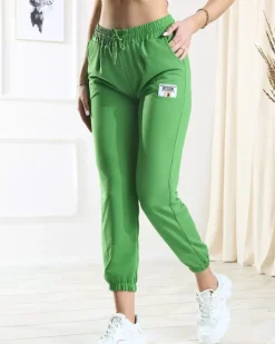 Spodnie Dresowe^Royalfashion Damskie zielone spodnie dresowe zielony