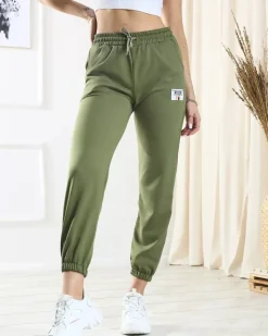 Spodnie Dresowe^Royalfashion Damskie zielone spodnie dresowe zielony