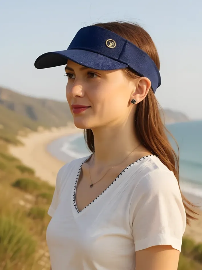 Czapki I Kapelusze^Royalfashion Daszek Przeciwsłoneczny Breeze Shade Granatowy