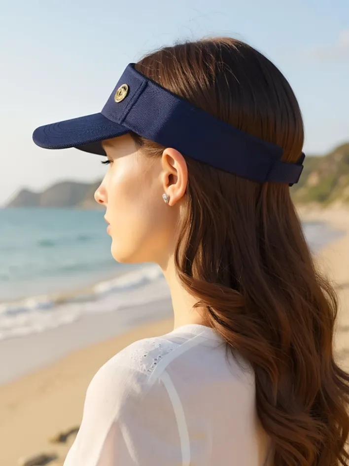 Czapki I Kapelusze^Royalfashion Daszek Przeciwsłoneczny Breeze Shade Granatowy