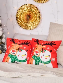 Poduszki I Poszewki^Royalfashion Dekoracyjna świąteczna poszewka na poduszkę