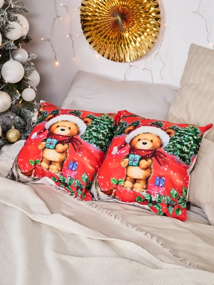Poduszki I Poszewki^Royalfashion Dekoracyjna świąteczna poszewka na poduszkę