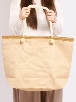 Materiałowe|Torby Plażowe^Royalfashion Duża torba materiałowa z printem Wielokolorowe