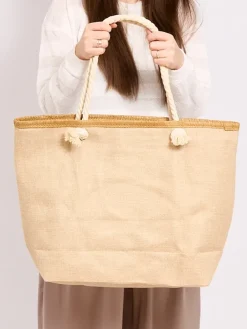 Materiałowe|Torby Plażowe^Royalfashion Duża torba materiałowa z printem Wielokolorowe