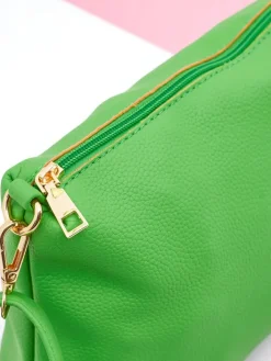 Torebki Shoppers^Royalfashion Duża torba shopper damska ażurowa Lira Lace zielony