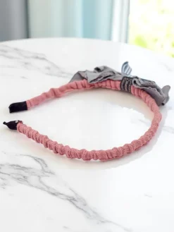 Akcesoria Do Włosów^Royalfashion Dziecięca opaska do włosów z kokardką Sweet Bow różowy