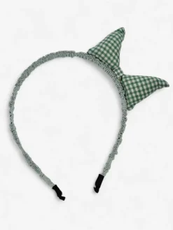 Akcesoria Do Włosów^Royalfashion Dziecięca opaska do włosów z uszkami kotka zielony