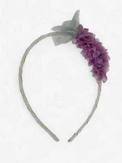 Akcesoria Do Włosów^Royalfashion Dziecięca opaska do włosów z kwiatuszkami fioletowy