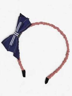 Akcesoria Do Włosów^Royalfashion Dziecięca opaska do włosów z kokardką Granatowy