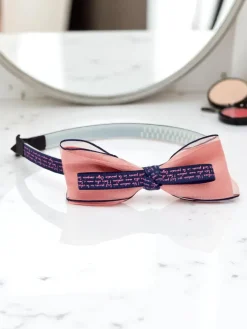 Akcesoria Do Włosów^Royalfashion Dziecięca opaska do włosów z kokardką Sweetty różowy