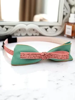 Akcesoria Do Włosów^Royalfashion Dziecięca opaska do włosów z kokardką Sweetty różowy