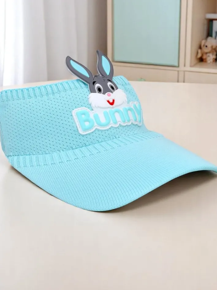 Czapki^Royalfashion Dziecięcy daszek Przeciwsłoneczny Bunny Ears mięta