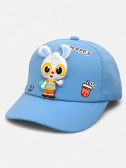 Czapki^Royalfashion Dziecięcy Kapelusz z króliczkiem Bunny Hugs niebieski