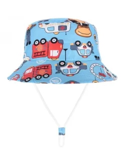 Czapki^Royalfashion Dziecięcy Kapelusz typu Bucket "Wesołe Naszywki"