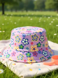 Czapki^Royalfashion Dziecięcy Kapelusz typu Bucket Color Splash Bucket