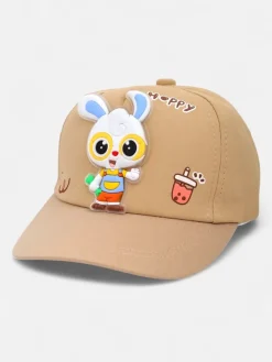 Czapki^Royalfashion Dziecięcy Kapelusz z króliczkiem Bunny Hugs beżowy