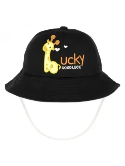 Czapki^Royalfashion Dziecięcy Kapelusz typu Bucket "Wesołe Naszywki"