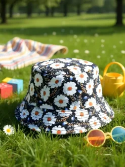 Czapki^Royalfashion Dziecięcy Kapelusz typu Bucket Color Splash Bucket