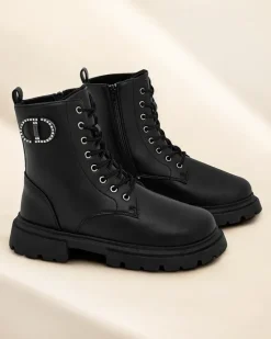 Workery|Botki Sznurowane^Royalfashion Eko skórzane damskie botki Enoll