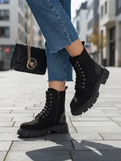 Workery|Botki Z Delikatnym Ociepleniem^Royalfashion Eko zamszowe damskie botki workery Edvines