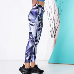 Legginsy / Tregginsy|Plus Size^Royalfashion Fioletowe wzorzyste damskie legginsy PLUS SIZE fioletowy