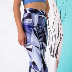 Legginsy / Tregginsy|Plus Size^Royalfashion Fioletowe wzorzyste damskie legginsy PLUS SIZE fioletowy