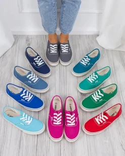 Trampki^Royalfashion Fuksjowe damskie tenisówki typu trampki Lifeda różowy