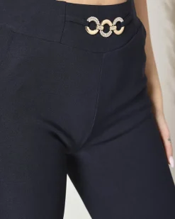 Legginsy / Tregginsy|Plus Size^Royalfashion Granatowe damskie spodnie typu tregginsy PLUS SIZE Granatowy