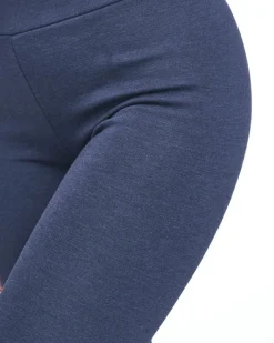 Legginsy / Tregginsy^Royalfashion Granatowe legginsy damskie z ociepleniem Granatowy