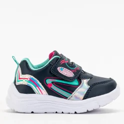 Dziewczęce^Royalfashion Granatowo - miętowe buty sportowe dziewczęce Mikorasi Granatowy