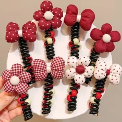 Dziewczęce|Akcesoria Do Włosów^Royalfashion Gumka do włosów sprężynka z kwiatuszkiem Blossom Coil biały