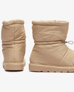 Śniegowce^Royalfashion Jasnobrązowe damskie ocieplane buty a'la śniegowce Kaliolen jasny brązowy