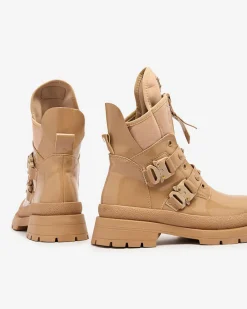 Workery|Botki Bez Ocieplenia^Royalfashion Jasnobrązowe damskie botki workery Hennobs brązowy