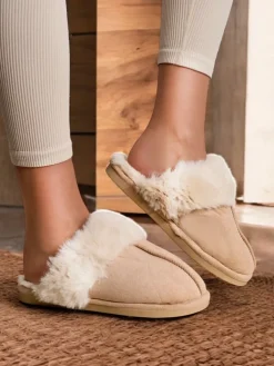 Kapcie^Royalfashion Kapcie damskie Lorin beżowy