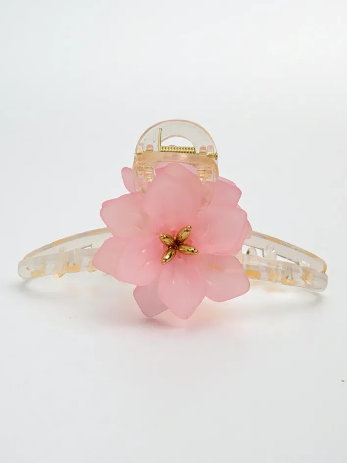 Akcesoria Do Włosów^Royalfashion Klips do włosów z kwiatem różowy