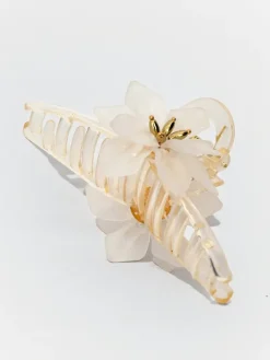 Akcesoria Do Włosów^Royalfashion Klips do włosów z kwiatem krem